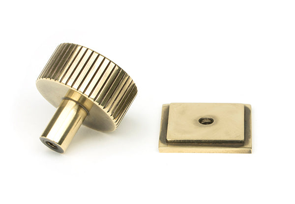 Aged Brass Judd Cabinet Knob - 32mm (Square)