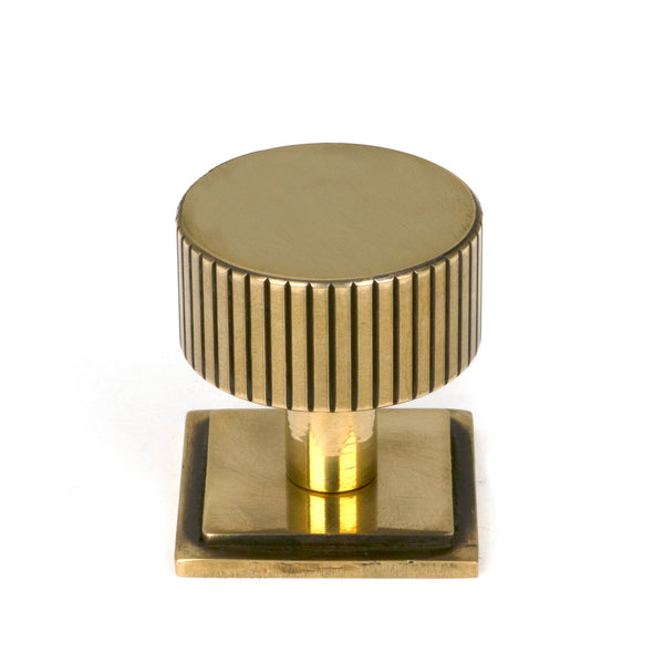 From The Anvil's Aged Brass 32mm Judd Cabinet Knob