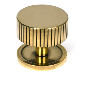 From The Anvil's Aged Brass 38mm Judd Cabinet Knob