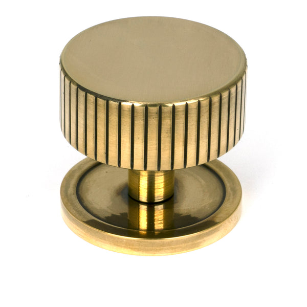 From The Anvil's Aged Brass 38mm Judd Cabinet Knob