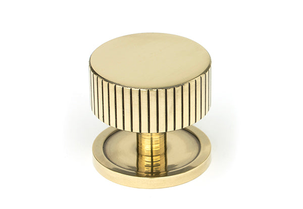 Aged Brass Judd Cabinet Knob - 38mm (Plain)