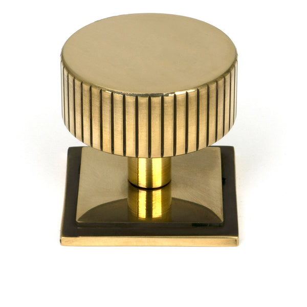 From The Anvil's Aged Brass 38mm Judd Cabinet Knob