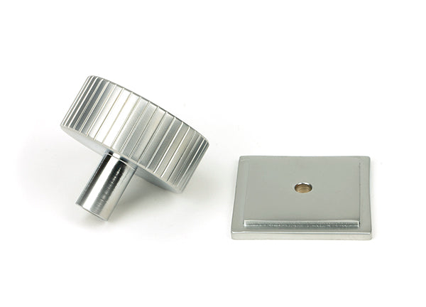 Satin Chrome Judd Cabinet Knob - 38mm (Square)