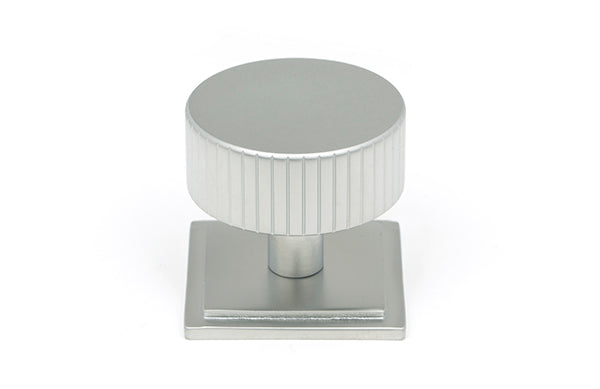 Satin Chrome Judd Cabinet Knob - 38mm (Square)