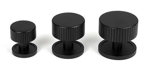 Matt Black Judd Cabinet Knob - 25mm (Plain)