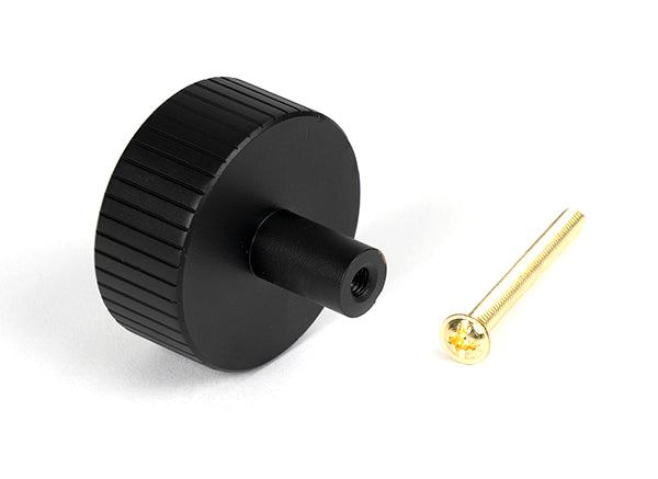 Matt Black Judd Cabinet Knob - 38mm (No rose)