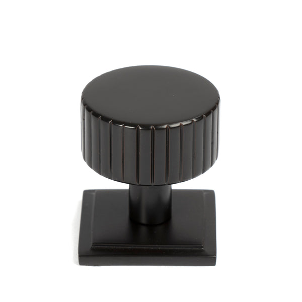 From The Anvil's Aged Bronze 32mm Judd Cabinet Knob