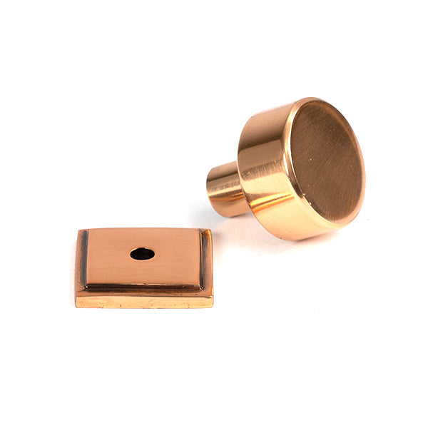 Polished Bronze Kelso Cabinet Knob - 25mm (Square)