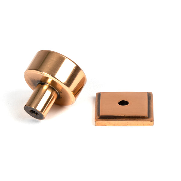 Polished Bronze Kelso Cabinet Knob - 25mm (Square)