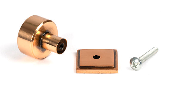 Polished Bronze Kelso Cabinet Knob - 25mm (Square)