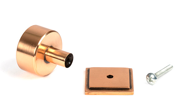 Polished Bronze Kelso Cabinet Knob - 32mm (Square)