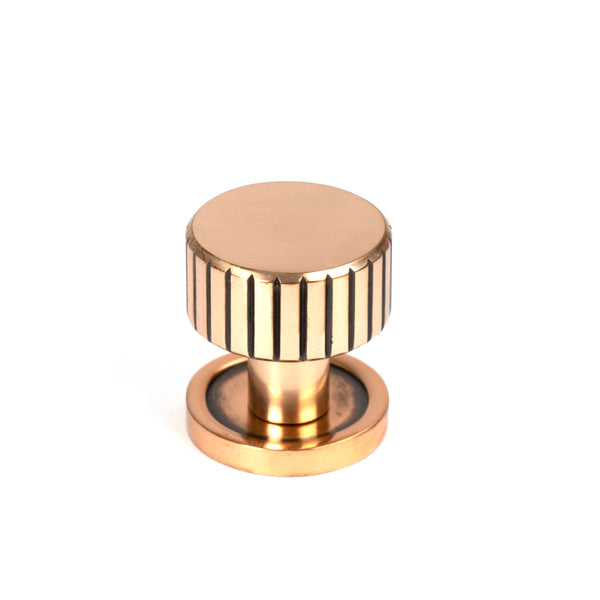 From The Anvil's Polished Bronze 25mm Judd Cabinet Knob