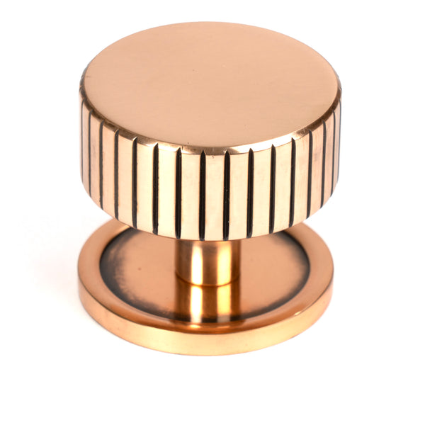 From The Anvil's Polished Bronze 38mm Judd Cabinet Knob