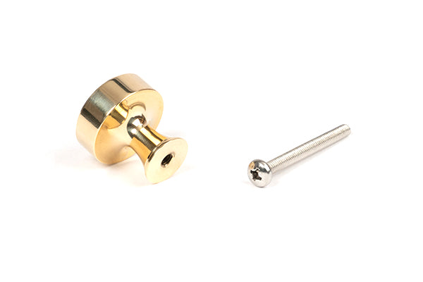 Polished Brass Scully Cabinet Knob - 25mm