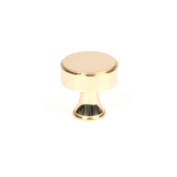 From The Anvil's Polished Brass Scully Cabinet Knob