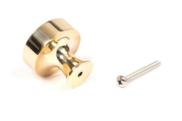 Polished Brass Scully Cabinet Knob - 38mm