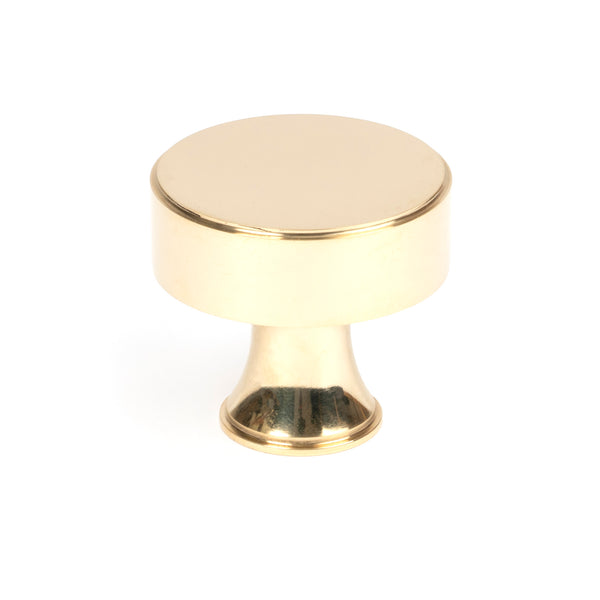 From The Anvil's Polished Brass Scully Cabinet Knob