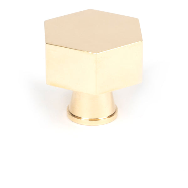 From The Anvil's Polished Brass Kahlo Cabinet Knob