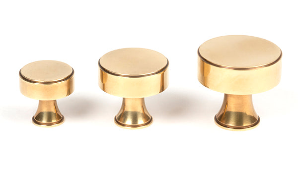 Aged Brass Scully Cabinet Knob - 32mm