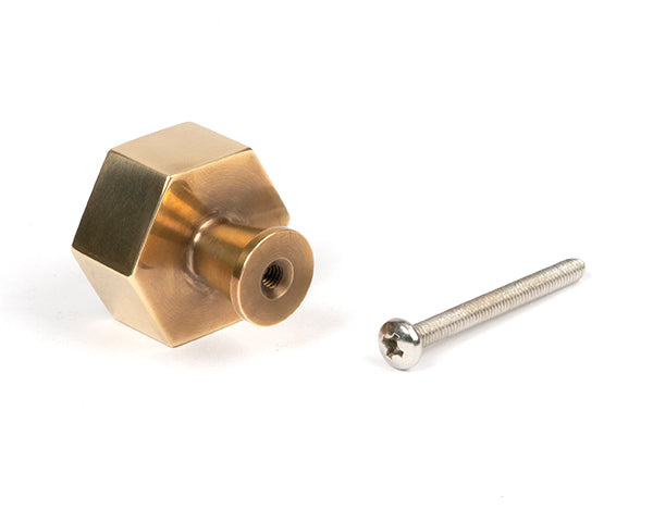 Aged Brass Kahlo Cabinet Knob - 32mm