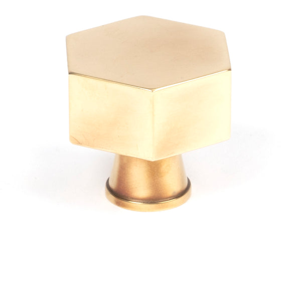 From The Anvil's Aged Brass Kahlo Cabinet Knob