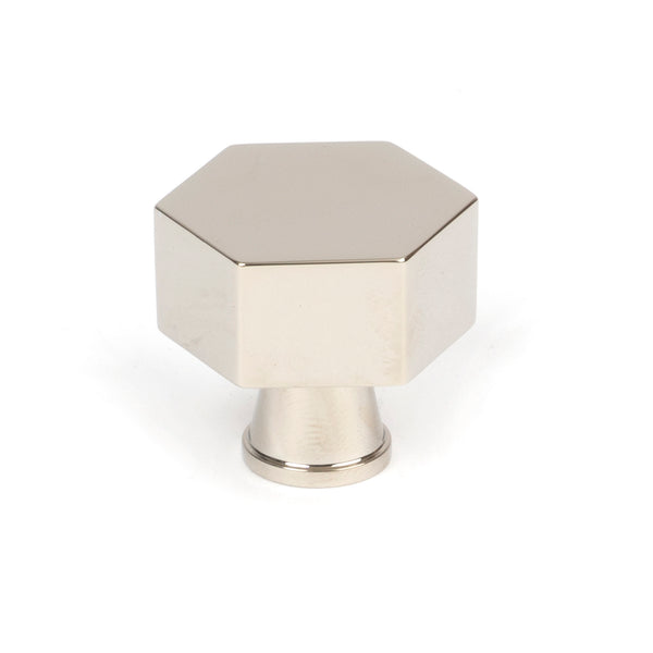 From The Anvil's Polished Nickel Kahlo Cabinet Knob