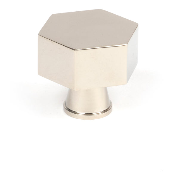 From The Anvil's Polished Nickel Kahlo Cabinet Knob