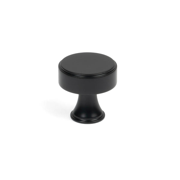 From The Anvil's Matt Black Scully Cabinet Knob