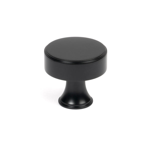 From The Anvil's Matt Black Scully Cabinet Knob