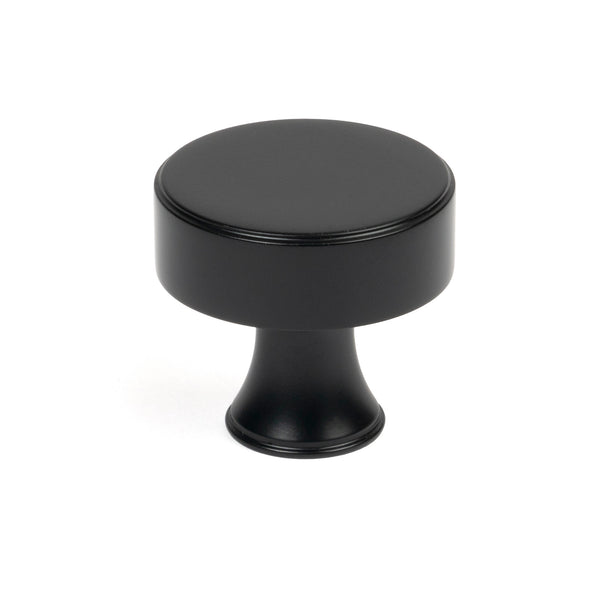 From The Anvil's Matt Black Scully Cabinet Knob