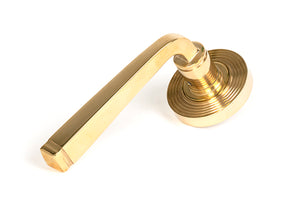 From The Anvil, Avon Round Lever on Rose Set (Beehive) - Unsprung, Door Handles, Concealed