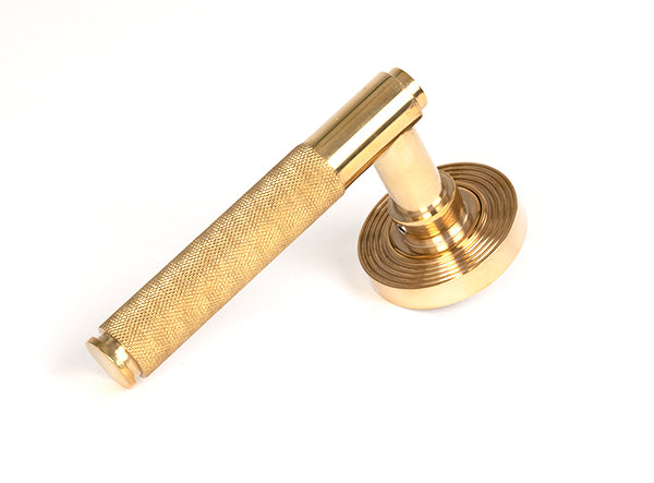 From The Anvil, Brompton Lever on Rose Set (Beehive), Door Handles, Concealed