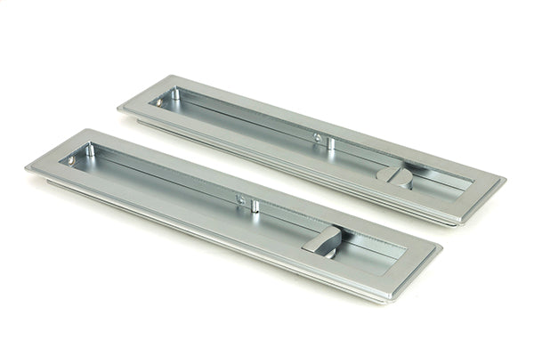 From The Anvil, 250mm Art Deco Rectangular Pull -Privacy Set, Sliding Door Hardware, Rectangular Pulls - Privacy