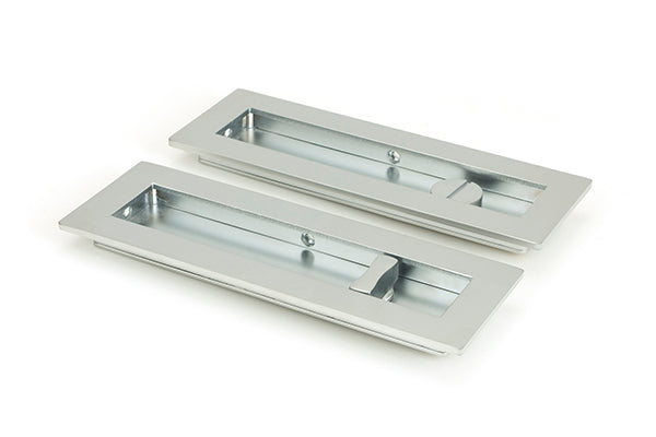 From The Anvil, 175mm Plain Rectangular Pull - Privacy Set, Sliding Door Hardware, Rectangular Pulls - Privacy