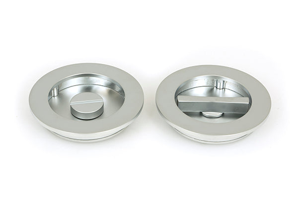 From The Anvil, 75mm Plain Round Pull - Privacy Set, Sliding Door Hardware, Round Pulls - Privacy