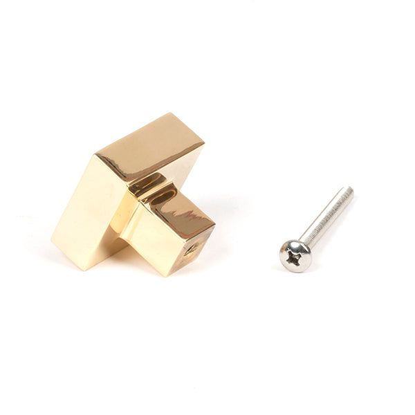 Polished Brass Albers Cabinet Knob - 30mm