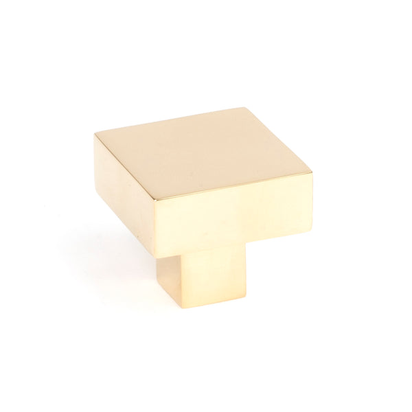 From The Anvil's Polished Brass Albers Cabinet Knob