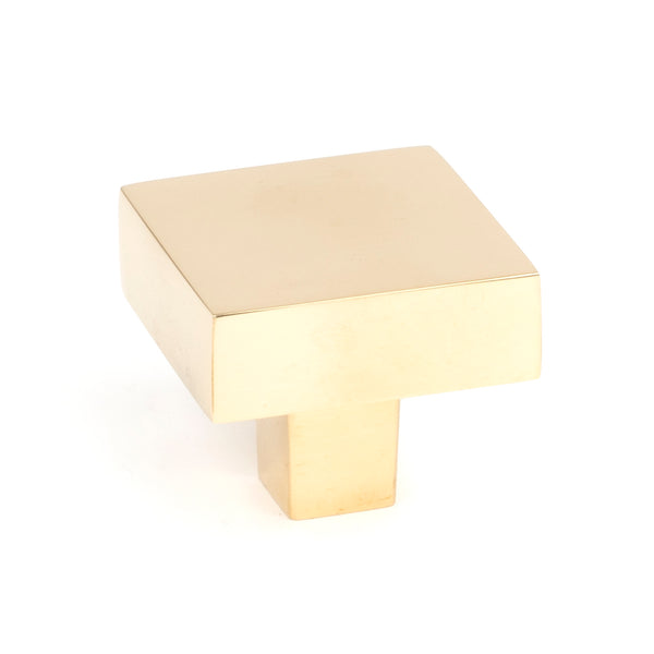 From The Anvil's Polished Brass Albers Cabinet Knob