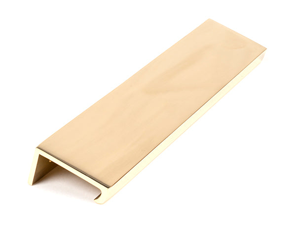 Polished Brass 200mm Plain Edge Pull