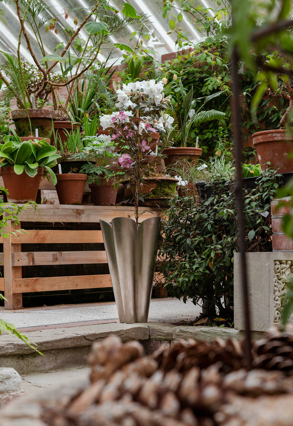 Stainless Steel Flora Plant Pot