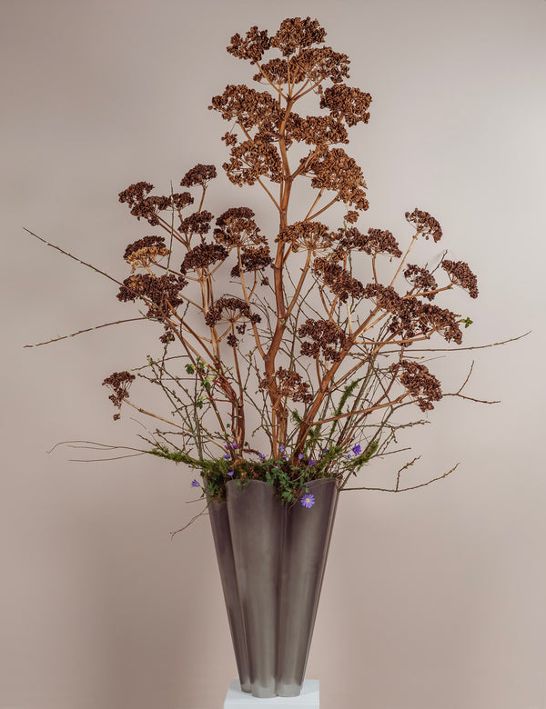 Stainless Steel Flora Plant Pot