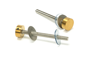 From The Anvil, (304) 100mm Bolt Fixings for T Bar (2), Door Pull Handles, Pull Handles