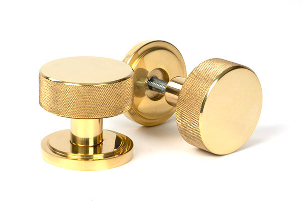 From The Anvil, Brompton Mortice/Rim Knob Set (Art Deco), Door Knobs, Mortice Knobs