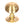 From The Anvil's Polished Brass Beehive Centre Door Knob