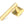 From The Anvil's Satin Brass Brompton Lever on Rose Set (Sprung)