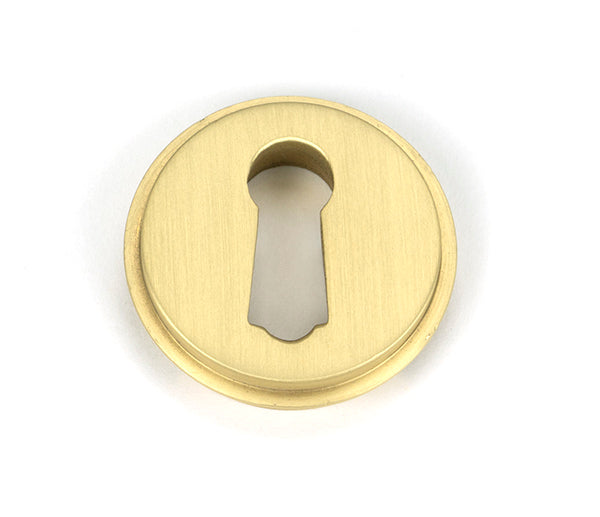 Satin Brass Round Escutcheon (Square)