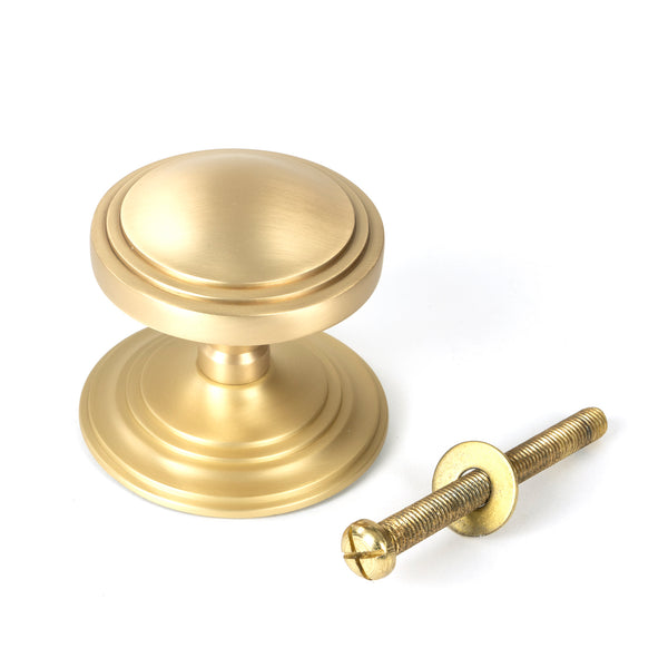 Art Deco Centre Door Knob by From The Anvil