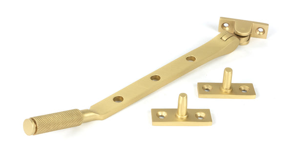 From The Anvil's Satin Brass Brompton Stay