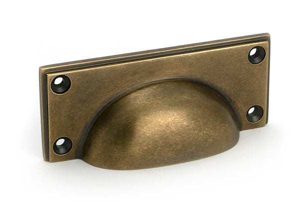 Burnished Brass Art Deco Drawer Pull