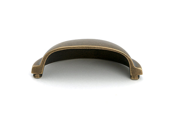 Burnished Brass Regency Concealed Drawer Pull